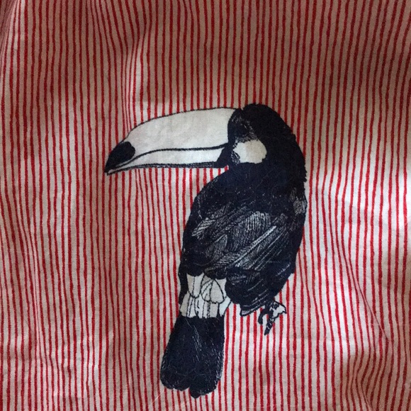 Zara Basic Pocketed Stripe Ruffle Toucan Dress - Picture 3 of 11